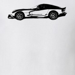 2015 Dodge Viper Side View Black Graphic Light Color Shirt