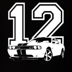 2012 Challenger SRT Grill View Year Dark Color Shirt