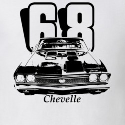 1968 Chevelle Grill Year Model Light Color T Shirt