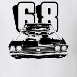 1968 Chevelle Grill Year Light Color T Shirt