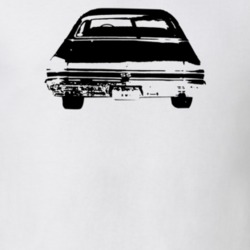 1968 Chevelle Rear Model Light Color T Shirt