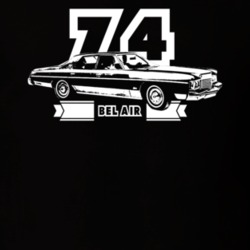 1974 Belair Year Model Dark Color T Shirt