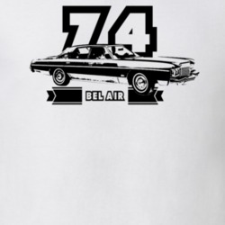 1974 Belair Side Year Model Light Color T Shirt