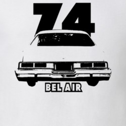 1974 Belair Rear Year Model Light Color T Shirt