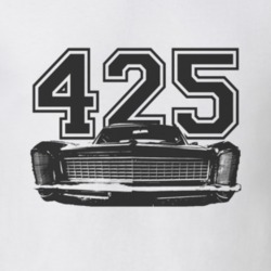 1965 BUICK RIVIERA Grill Black Graphic Engine Size T Shirt