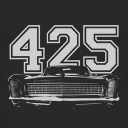1965 BUICK RIVIERA Grill White Graphic Engine Size T Shirt