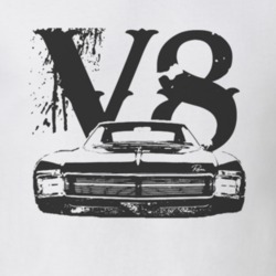 1966 BUICK RIVIERA Grill Black Graphic V8 T Shirt