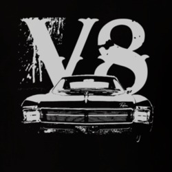 1966_ BUICK RIVIERA Grill White GraphicV8 T Shirt