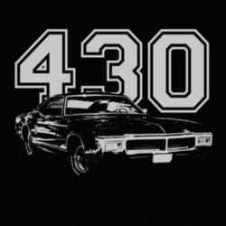 1968 Buick Riviera Side White Graphic Engine Size T Shirt