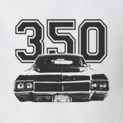 1968 BUICK SKYLARK Grill Black Graphic Engine Size T Shirt