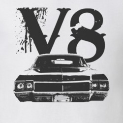 1968 BUICK SKYLARK Grill Black Graphic V8 T Shirt