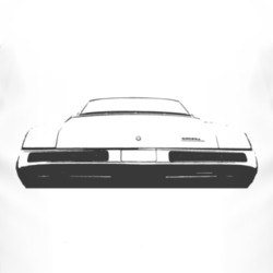 1968 BUICK Riviera Rear Black Graphic T Shirt