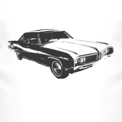 1968 BUICK WILDCAT Side Black Graphic T Shirt