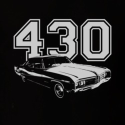 1968 BUICK WILDCAT Side White Graphic Engine Size T Shirt