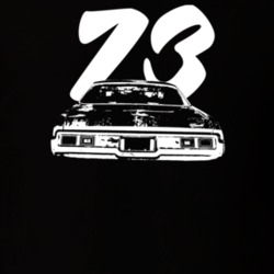 1973 Belair Rear Year Dark Color T Shirt