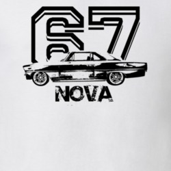 1967 Nova Side Model Year Dark Color T Shirt