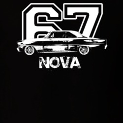 1967 Nova Side Model Year Dark Color T Shirt