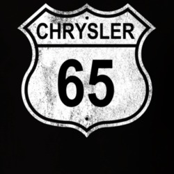Highway Route 1965 Chrysler Distressed Look Dark Shirt