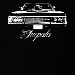 1967 Impala Grill View Model Dark Color Shirt