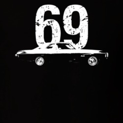 1969 Belair Side Year Dark Color T Shirt