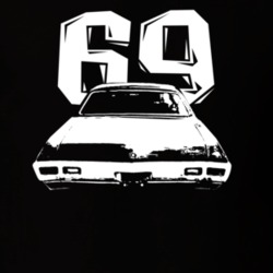 1969 Belair Rear Year Dark Color T Shirt