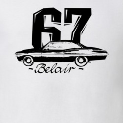 1967 Belair Side Year Model Light Color T Shirt