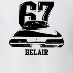1967 Belair Rear Year Model Light Color T Shirt