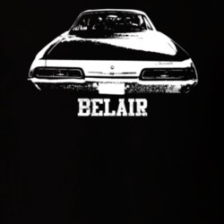 1967 Belair Rear Model Dark Color T Shirt