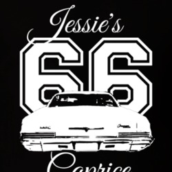 Jessie's 1966 Caprice Rear View Year Model Dark Shirt