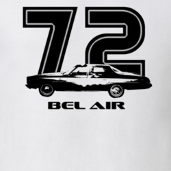 1972 Belair Side Year Model Light Color T Shirt