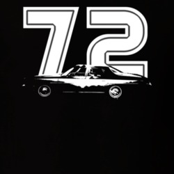 1972 Belair Side Year Dark Color T Shirt
