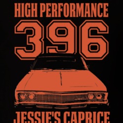 Jessie's 1966 Chevy Caprice Grill View Engine Size Model Burnt Orange 
