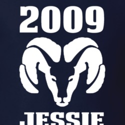 Jessie's 2009 Ram Head White Graphic T Shirt