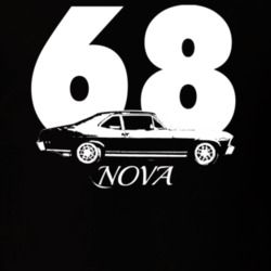 1968 Nova Side Year Model Dark Color T Shirt
