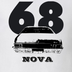 1968 Nova Rear Year Model Light Color T Shirt