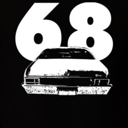 1968 Nova Rear Year Dark Color T Shirt