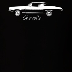 1968 Chevelle Side Model Dark Color T Shirt