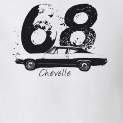 1968 Chevelle Side Year Model Light Color T Shirt