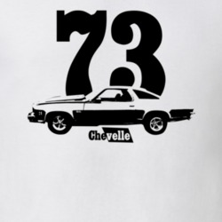 1973 Chevelle Side Year Model Light Color T Shirt
