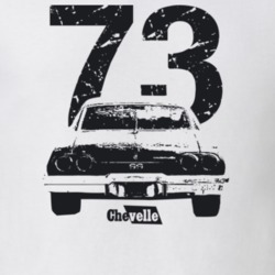 1973 Chevelle Rear Year Model Dark Color T Shirt