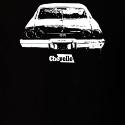 1973 Chevelle Rear Model Dark Color T Shirt