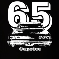 1965 Caprice Rear Year Model Dark Color T Shirt