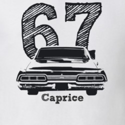 1967 Caprice Rear Year Model Light Color T Shirt