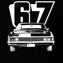 1967 Caprice Grill Year Dark Color T Shirt