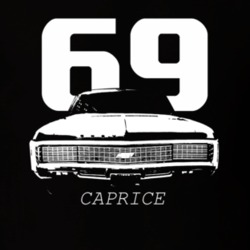 1969 Caprice Grill Year Model Dark Color T Shirt