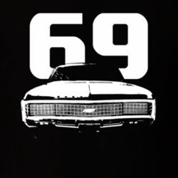 1969 Caprice Grill Year Dark Color T Shirt