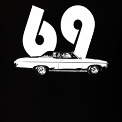 1969 Caprice Side Year Dark Color T Shirt