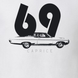 1969 Caprice Side Year Model Light Color T Shirt