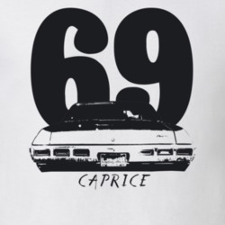 1969 Caprice Rear Year Model Light Color T Shirt