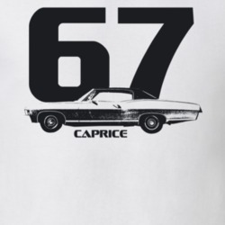 1967 Caprice Side Year Model Light Color T Shirt